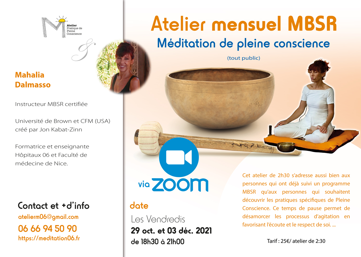 atelier méditation mensuel mbsr 2021