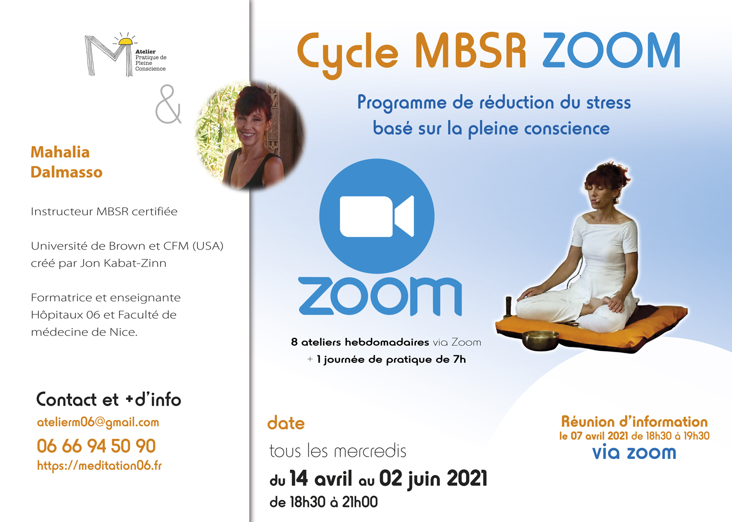 flyer cycles MBSR zoom avril mai 2021